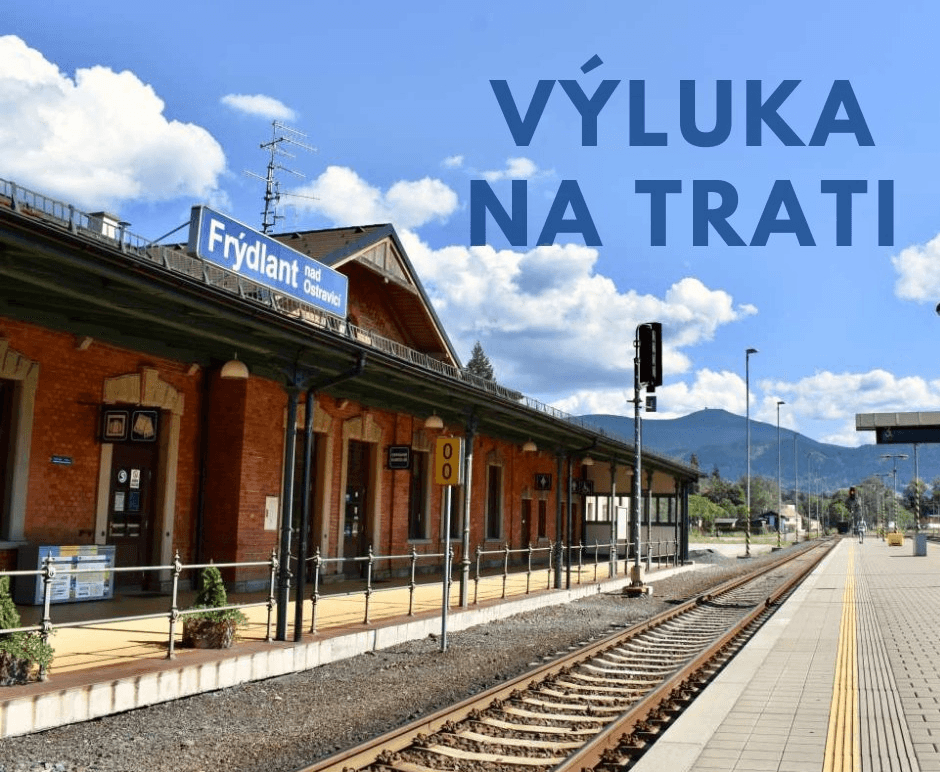 Obrázek k aktualitě Upozornění na výluku v úseku Frenštát p. R. - Veřovice, ve dnech od 15. 10. 2025 od 7:45 hod. nepřetržitě do 20. 10. 2025 do 18:00 hod.