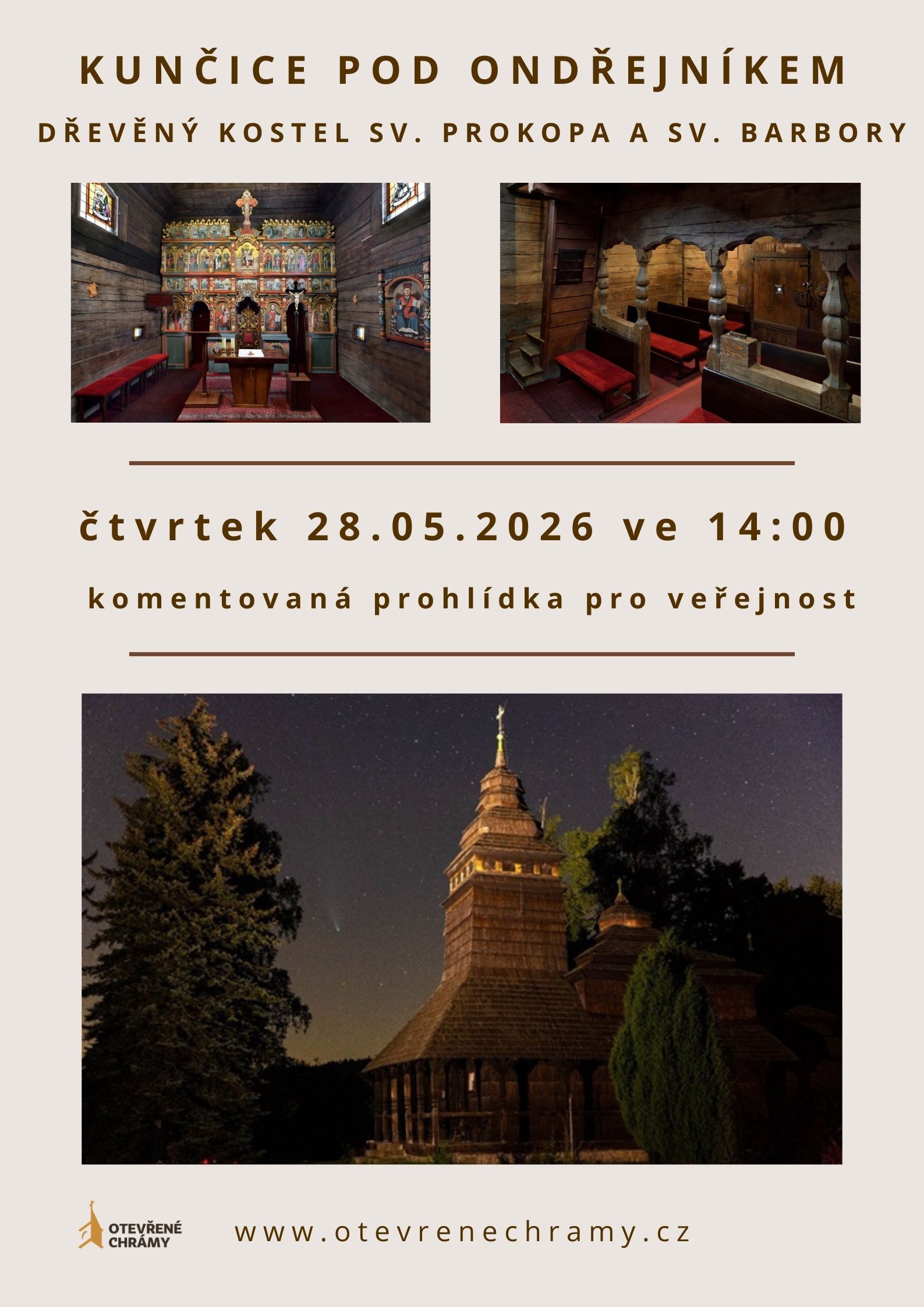 Obrázek k aktualitě Pozvánka do kostela sv. Prokopa a sv. Barbory, čtvrtek 28. května 2026 od 14:00 hodin
